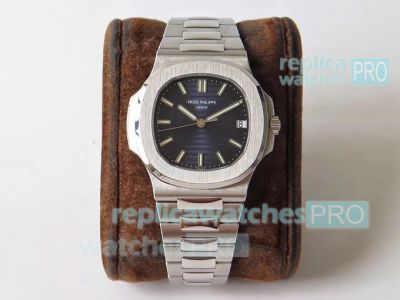 Swiss Patek Philippe Nautilus Replica Watch Blue Face Stainless Steel Watch